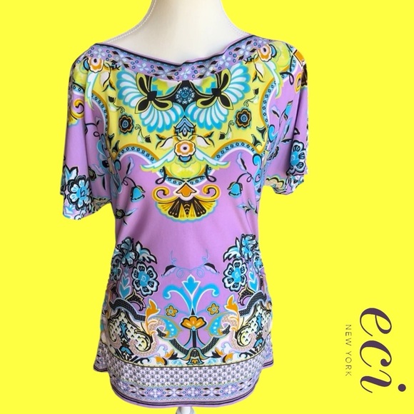Women's Multicolor Printed Blouse - Picture 3 of 9